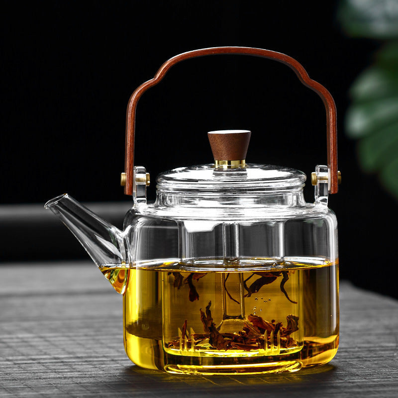 Glazen Theepot Met Uitneembare Infuser Voor Losse Thee