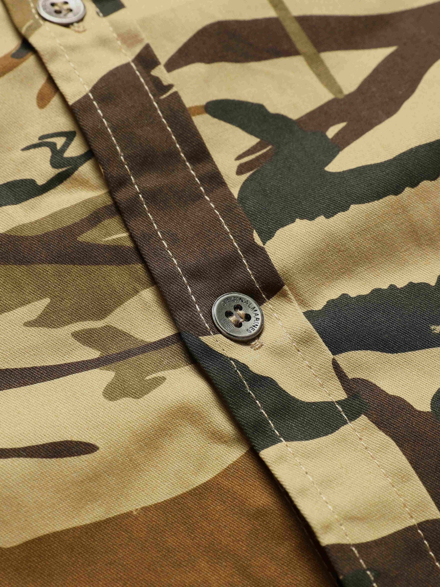 Heren Militair Camouflage Shirt – 100% Katoen met Borstzakken