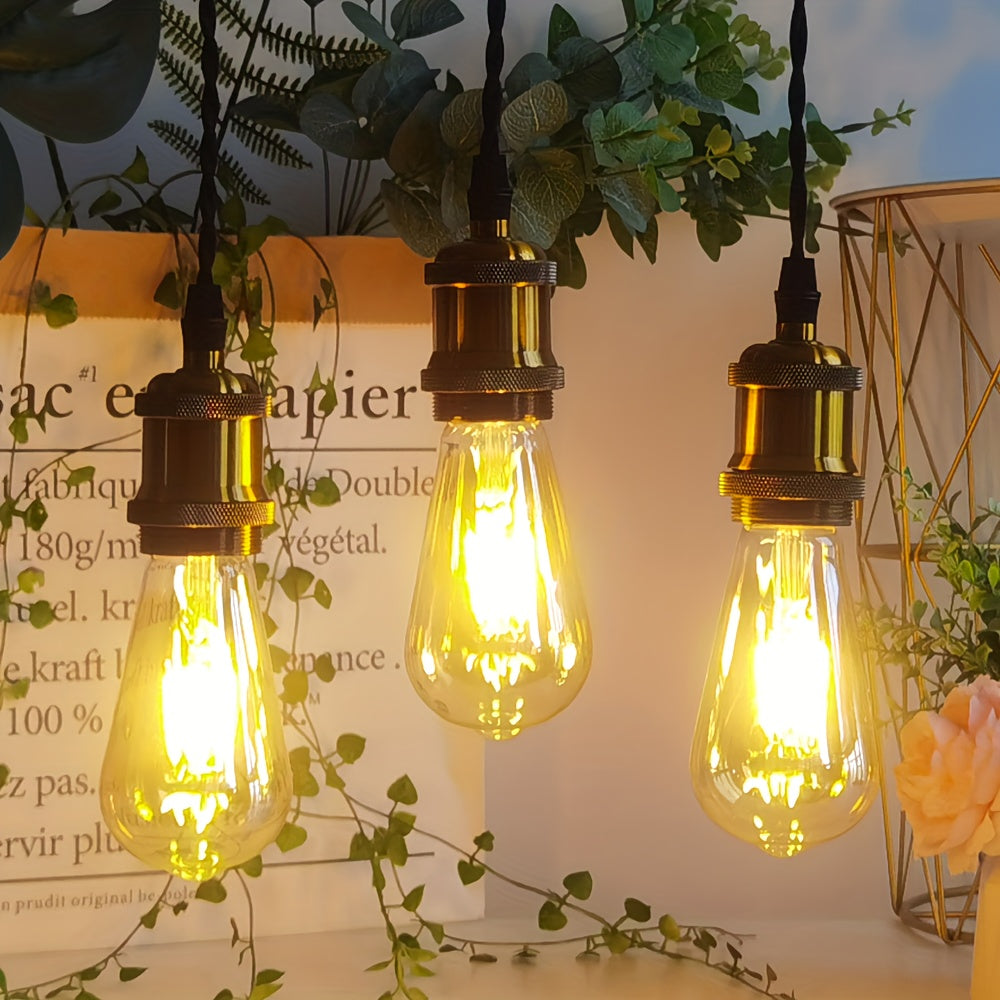 AmberGlow LED-buizen – Set van 2 Vintage Decorlampen