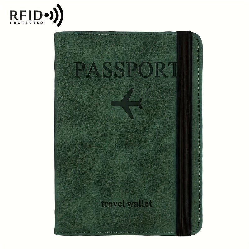 RFID‑Blokkerende Paspoort- en Reisportemonnee met Verstelbare Riem