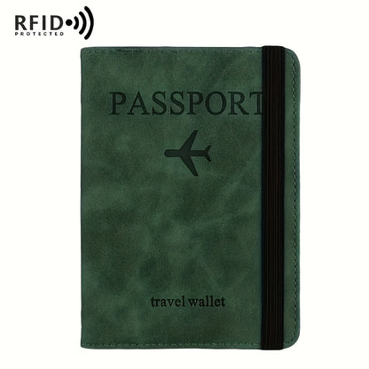 RFID‑Blokkerende Paspoort- en Reisportemonnee met Verstelbare Riem