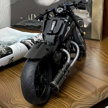 Retro Motorfiets Bouwset – 1000+ Stuks voor Volwassenen & Verzamelaars