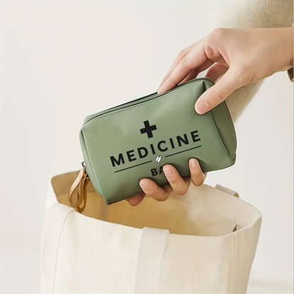 Vintage Reis Organizer met Medicijnlabel en Meerdere Vakken