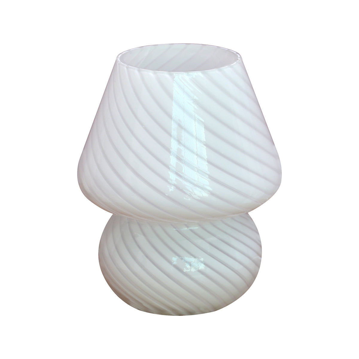 Glazen Paddenstoellamp Met Retro Vormen Voor Zachte Moderne Sfeerverlichting