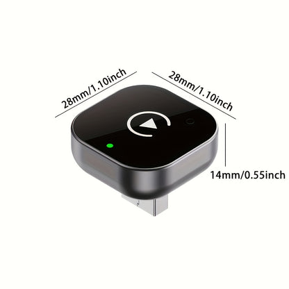 Draadloze CarPlay & Android Auto Adapter – 2-in-1 USB/USB-C Plug & Play voor iPhone & Android