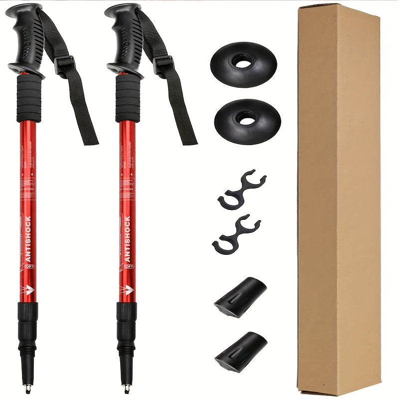 Trekkingstokken – Verstelbare Aluminium Set voor Wandelen en Bergbeklimmen