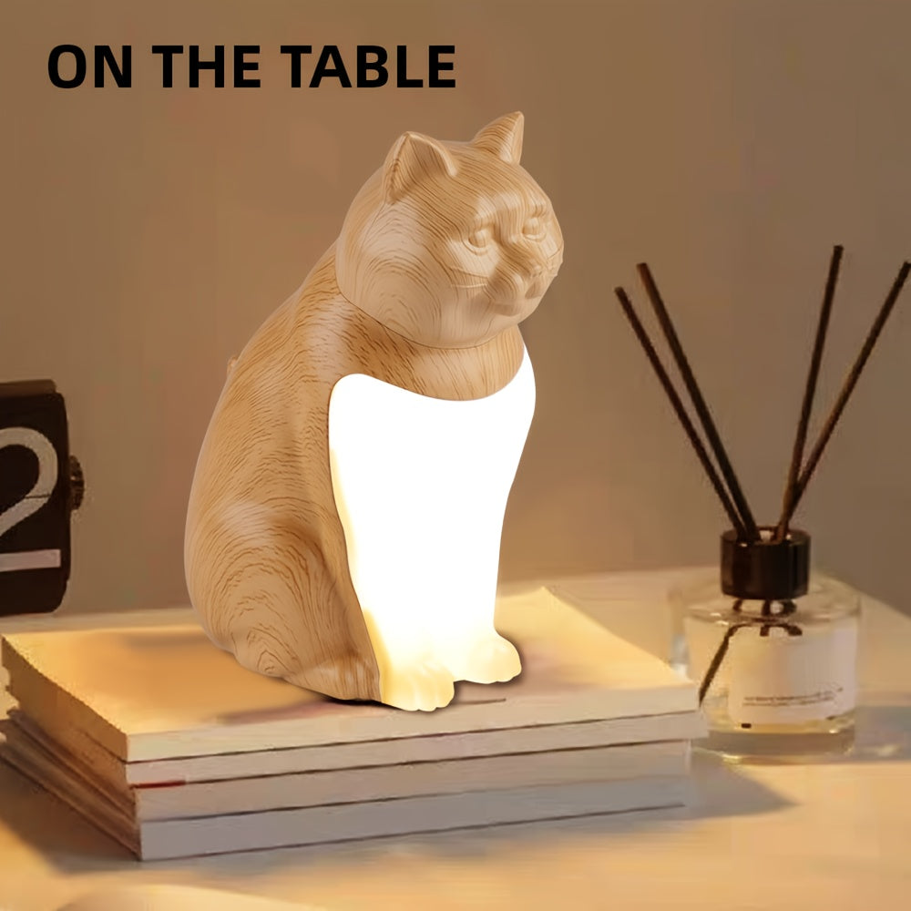 Schattig Katten Nachtlampje met Touch‑Bediening