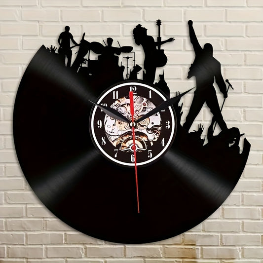 CrownTune Vinyl Wandklok – Vintage  LP-klok