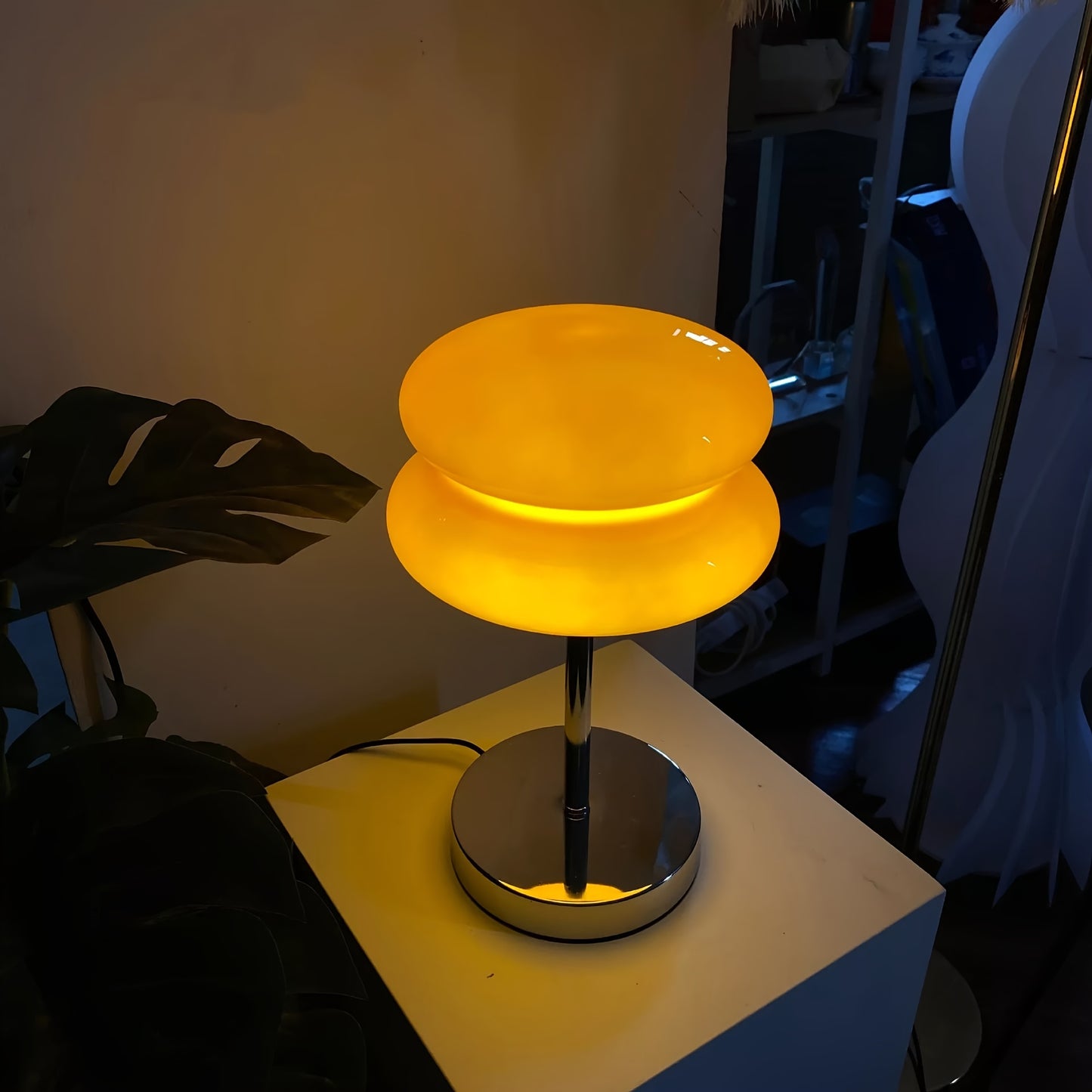 MuranoGlow USB Tafellamp – Kunstzinnige Art Deco Lamp met Verstelbare Helderheid
