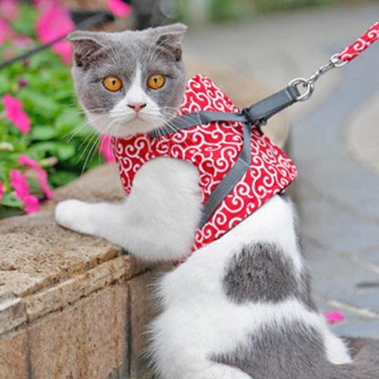 Comfortabel Kattenharnas Met Ademend Vest En Riem