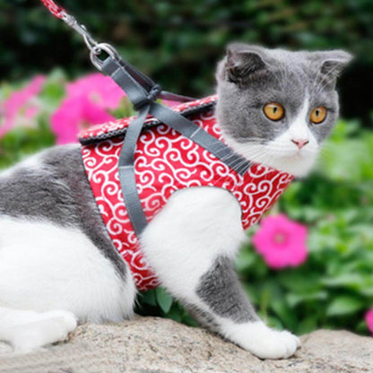 Comfortabel Kattenharnas Met Ademend Vest En Riem