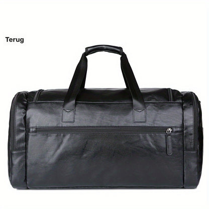 TravelForge PU Reistas – Vintage Volume voor Stijlvolle Reismomenten