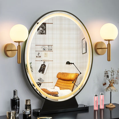 Glazen Wandlamp Met Moderne Bolvorm Voor Zachte Elegante Sfeerverlichting