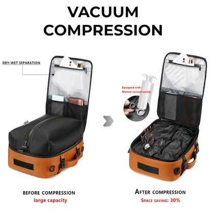 Zakelijke Heren Vacuum Compressie Rugzak met Laptopvak