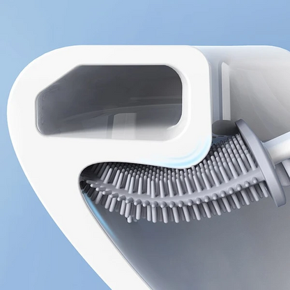 Siliconen Toiletborstel Met Ventilerende Houder Voor Hygiënische Reiniging