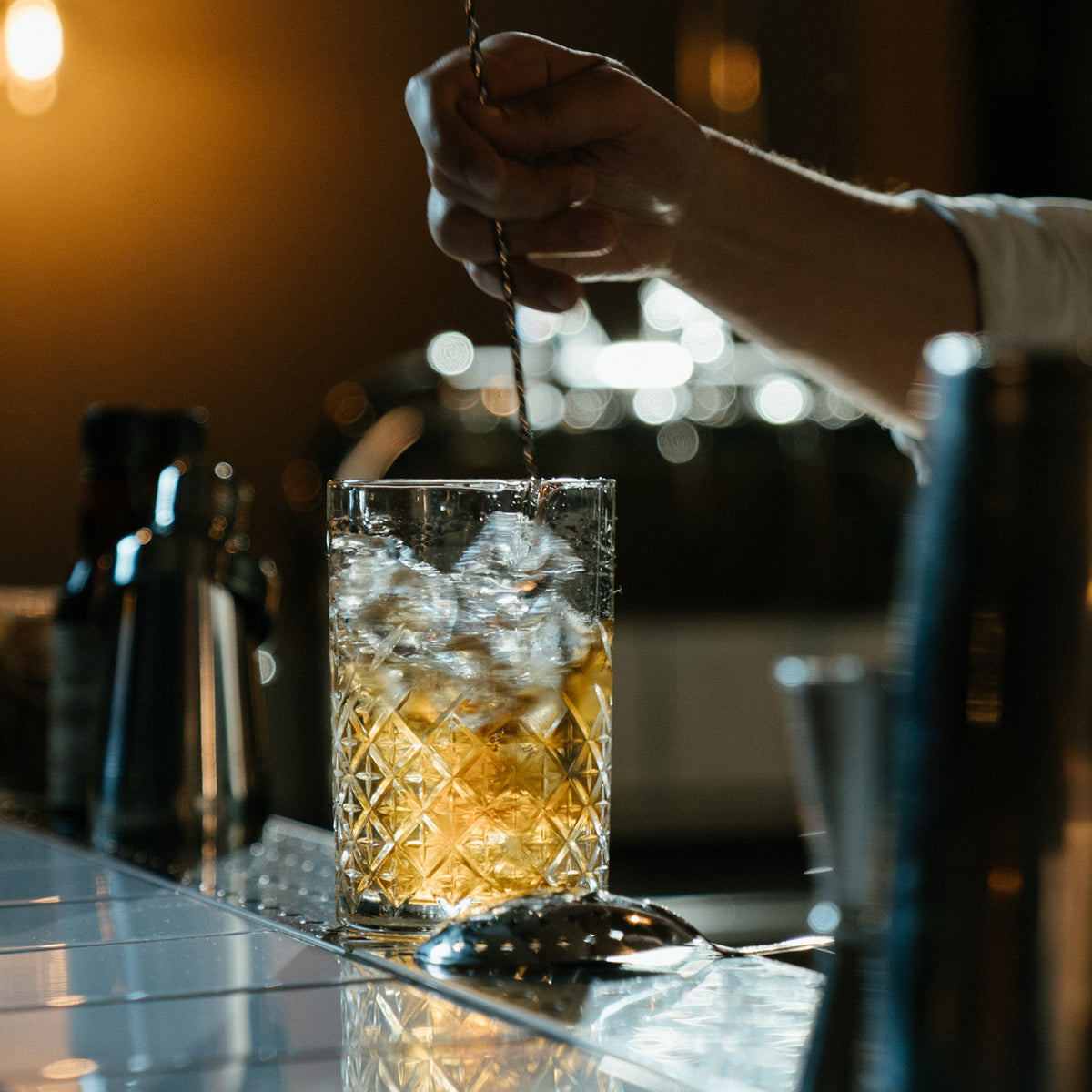 Professionele Cocktail Mixing Set Met Kristalglas Mengkan En Baraccessoires