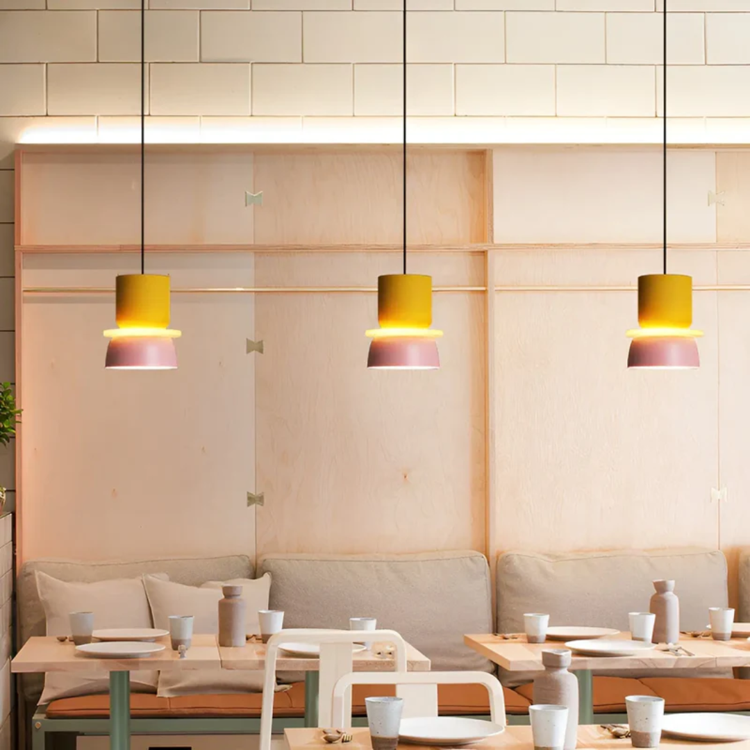Moderne Hanglamp Met Macaron Design Voor Sfeervolle Verlichting