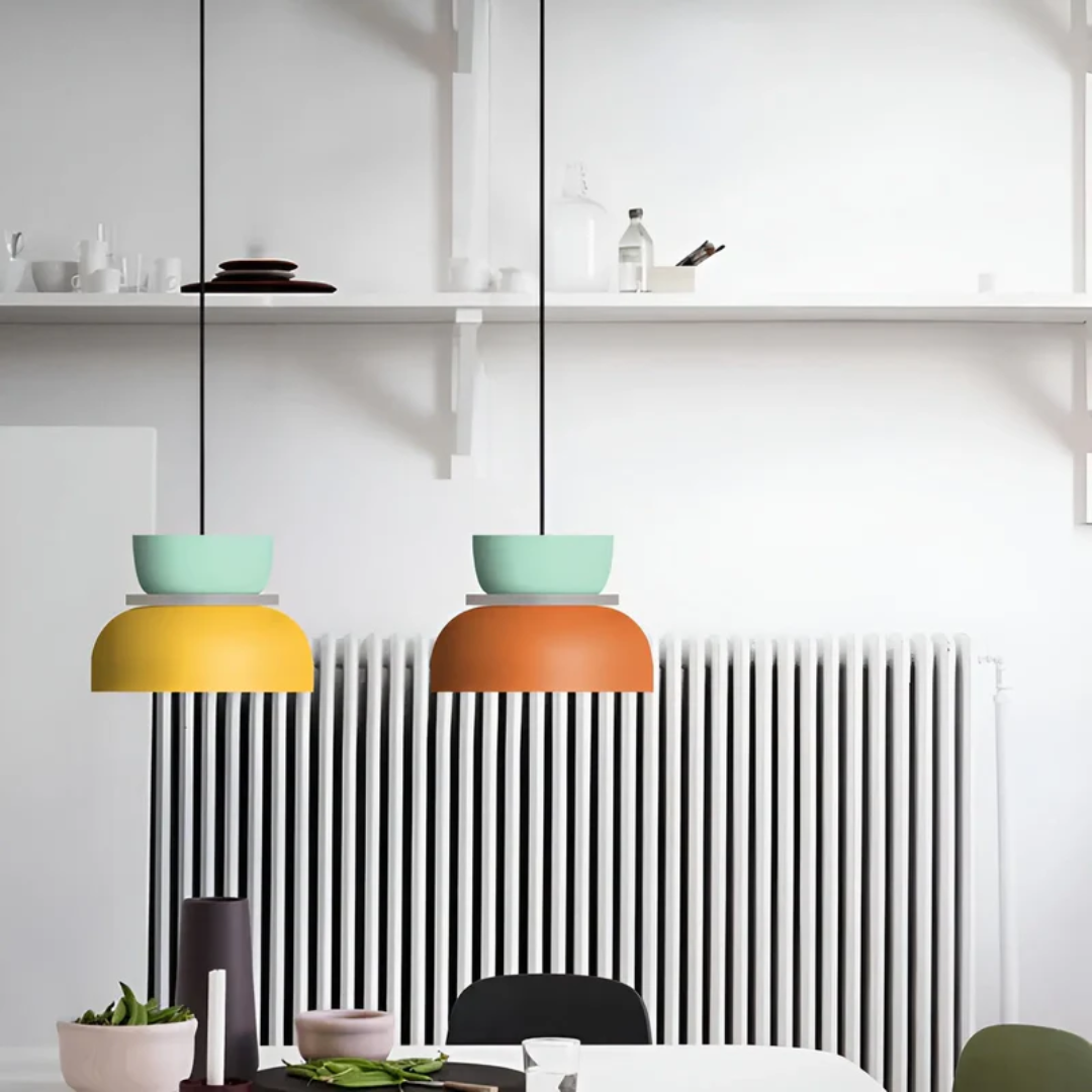 Moderne Hanglamp Met Macaron Design Voor Sfeervolle Verlichting
