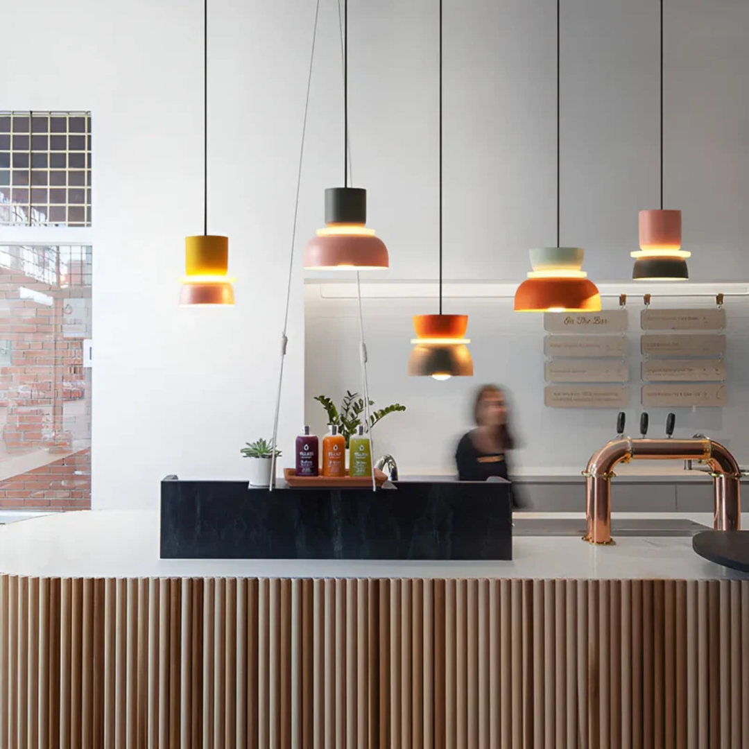 Moderne Hanglamp Met Macaron Design Voor Sfeervolle Verlichting