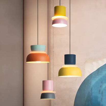 Moderne Hanglamp Met Macaron Design Voor Sfeervolle Verlichting