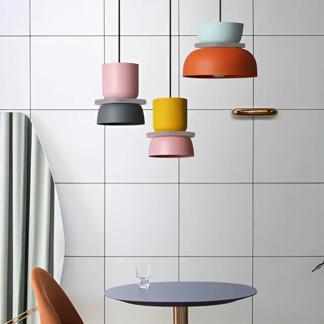 Moderne Hanglamp Met Macaron Design Voor Sfeervolle Verlichting
