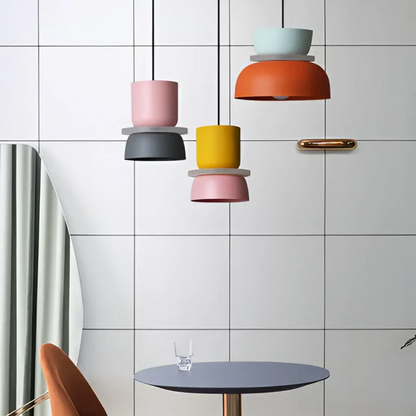 Moderne Hanglamp Met Macaron Design Voor Sfeervolle Verlichting