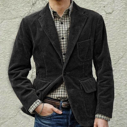 Heren Corduroy Blazer met Klassieke Pasvorm