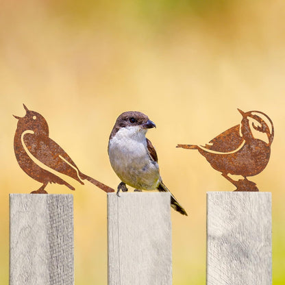 Cortenstalen Tuinvogels Met Natuurlijke Patina En Weerbestendige Constructie