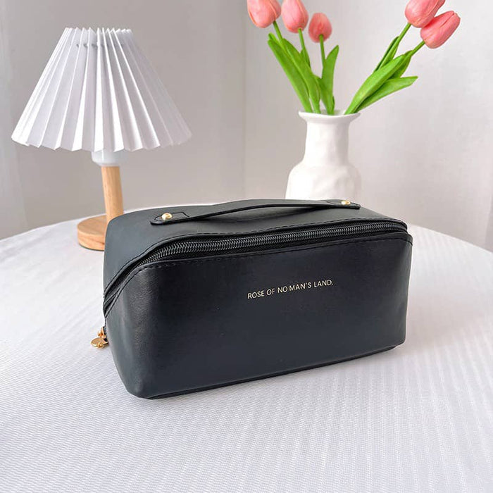 Luxe Beautycase van PU-Leer met Meerdere Opbergvakken