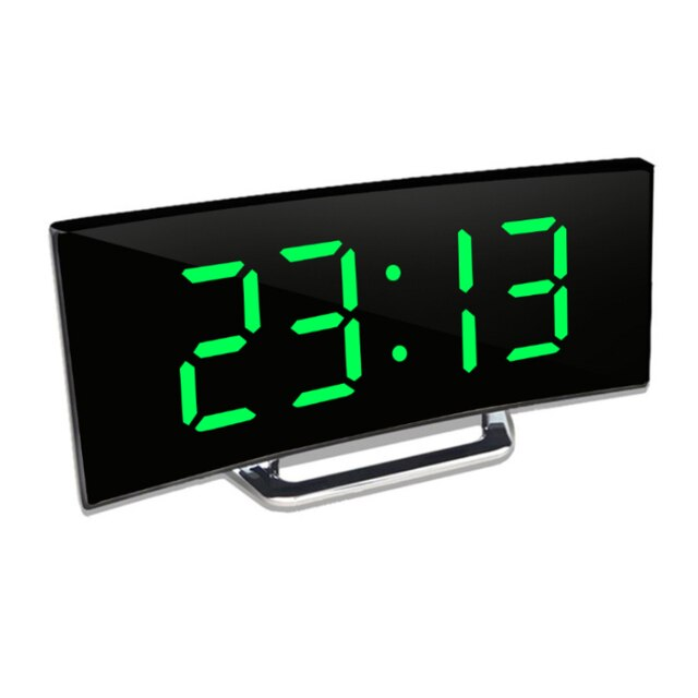 Digitale Wekker met Gebogen Leddisplay