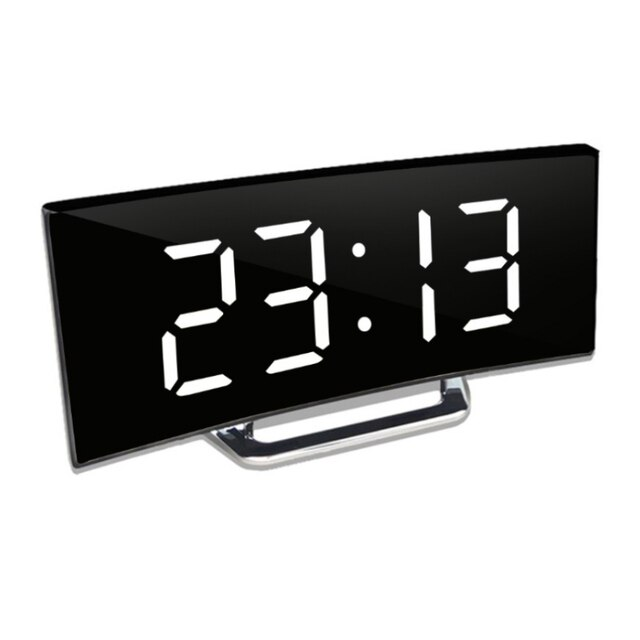Digitale Wekker met Gebogen Leddisplay