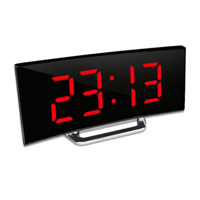 Digitale Wekker met Gebogen Leddisplay