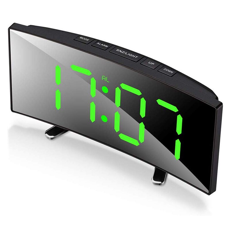 Digitale Wekker met Gebogen Leddisplay