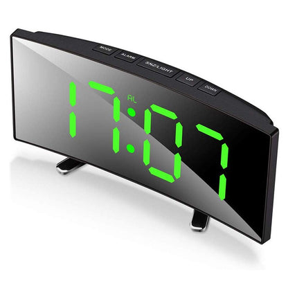 Digitale Wekker met Gebogen Leddisplay