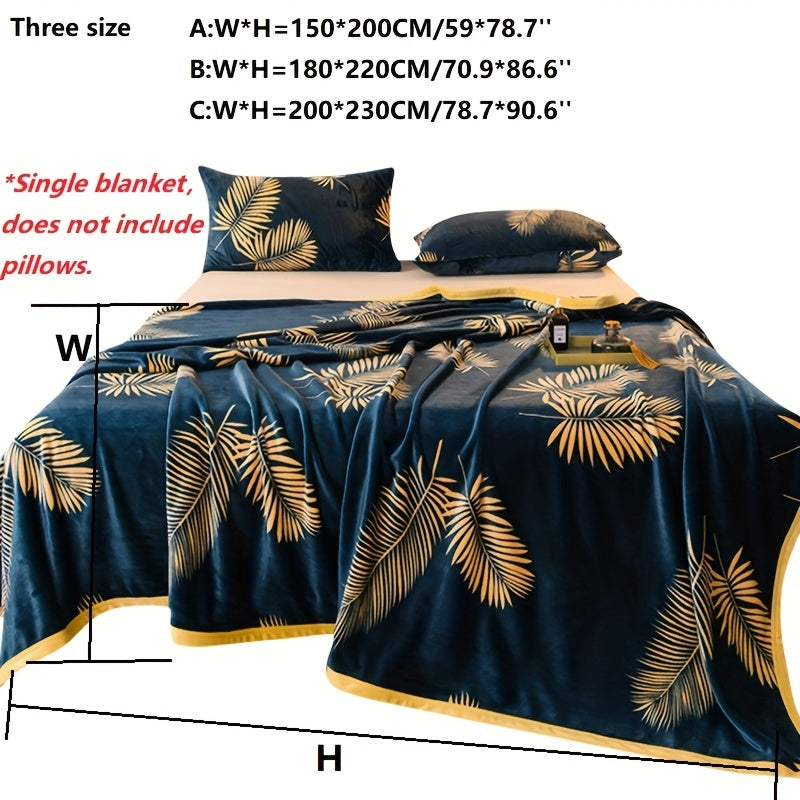 Ultra Zachte Fleece Deken met Tropisch Bladpatroon