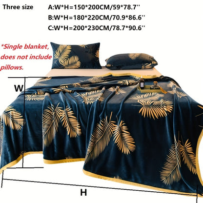 Ultra Zachte Fleece Deken met Tropisch Bladpatroon