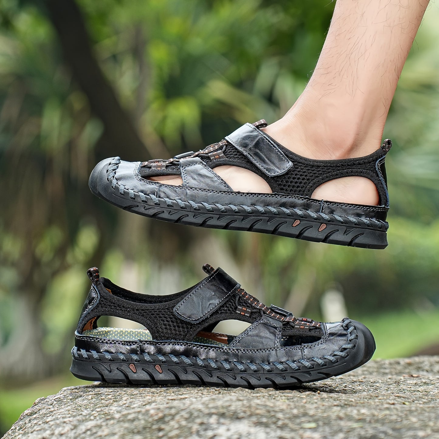 Heren Sandalen – Sportieve Ademende Outdoorsandalen
