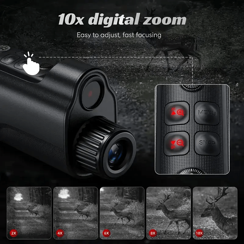 Nachtkijker met 10x Digitale Zoomcamera en Kompas