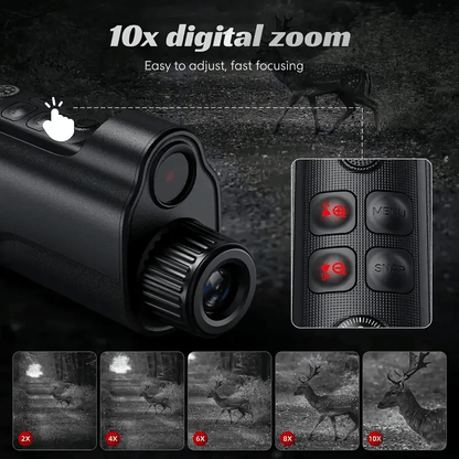 Nachtkijker met 10x Digitale Zoomcamera en Kompas