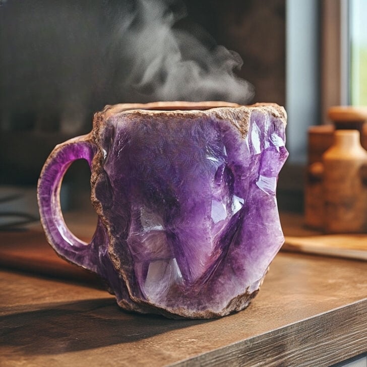 Kristallen Drinkmok Met Imitatie Mineraalstructuur En Extra Zachte Dagelijkse Warmtebeleving
