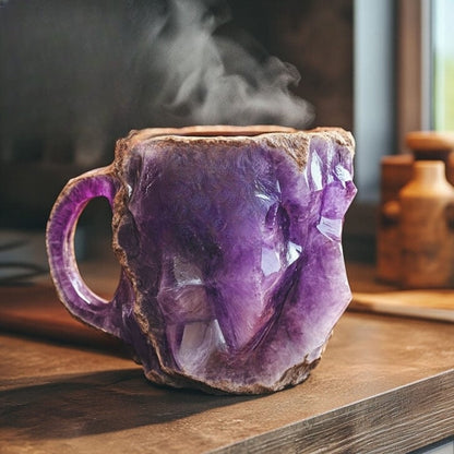 Kristallen Drinkmok Met Imitatie Mineraalstructuur En Extra Zachte Dagelijkse Warmtebeleving