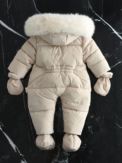 Baby Winteroverall Met Capuchon En Warme Voering