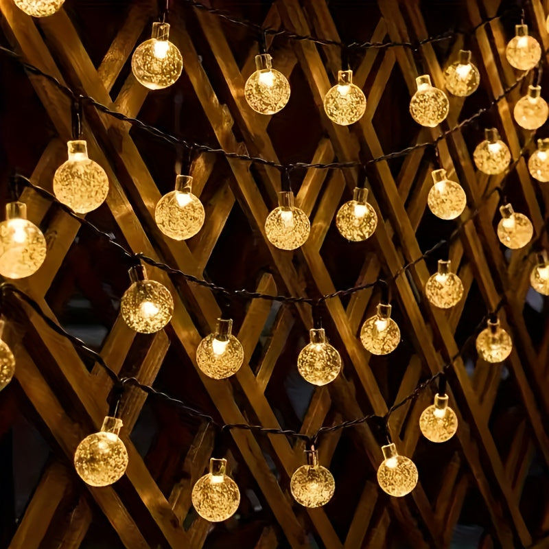 Zonne LED Bubbel- en Striplamp met 8 Lichtmodi voor Buiten