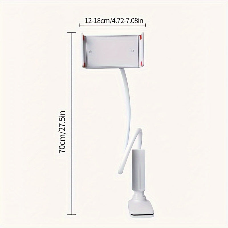 360° Draaibare Telefoon- & Tabletstandaard – Flexibele Spiraalvoet voor Bed & Bank
