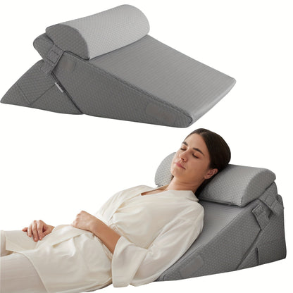 Verstelbaar Wigkussen Van Memory Foam Voor Comfortabele Ondersteuning