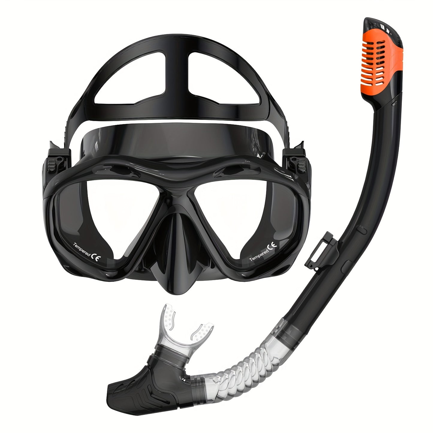 Professioneel Breedzicht Snorkelmasker – Anticondens & Comfortabel Snorkelzicht