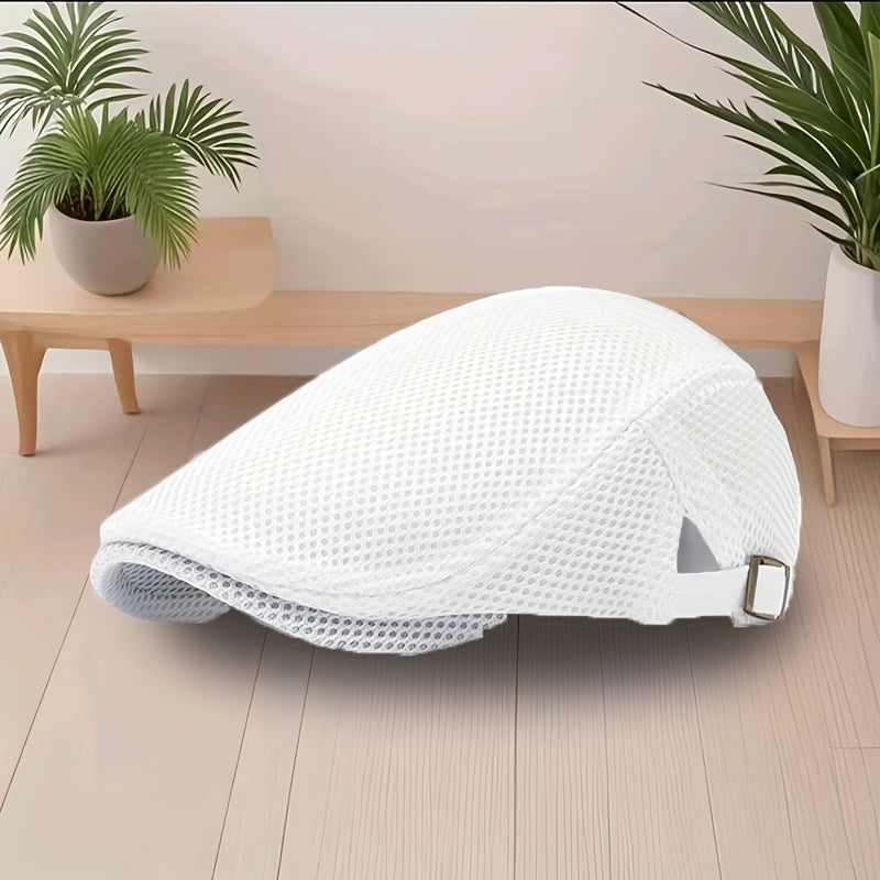 Modieuze Ademende Mesh Newsboy Cap