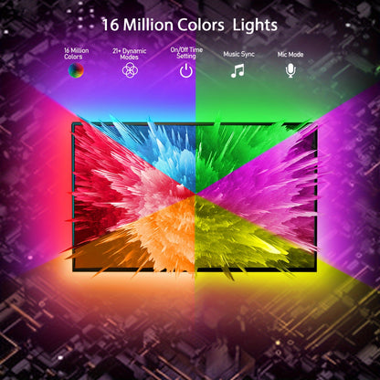 GlowLine RGB TV Strip – Sfeervolle Achtergrondverlichting voor Home Theater & Gaming