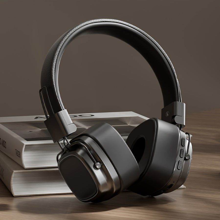 Draadloze Headset met Helder Geluid – Stijlvol Over‑Ear Ontwerp