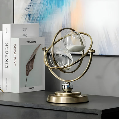 Decoratieve Zandloper Met Luxe Metalen Frame